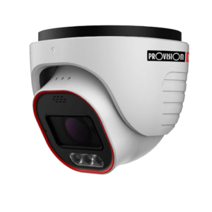 Provision ISR - 4MP Active Deterrence Motorised Lens Dome Turret Camera Security Camera